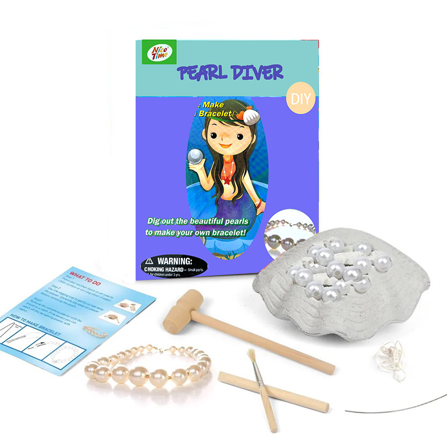 Pearl Excavation Kits, Dig Out & Make Your Own Bracelet with Beautiful Pearl-product